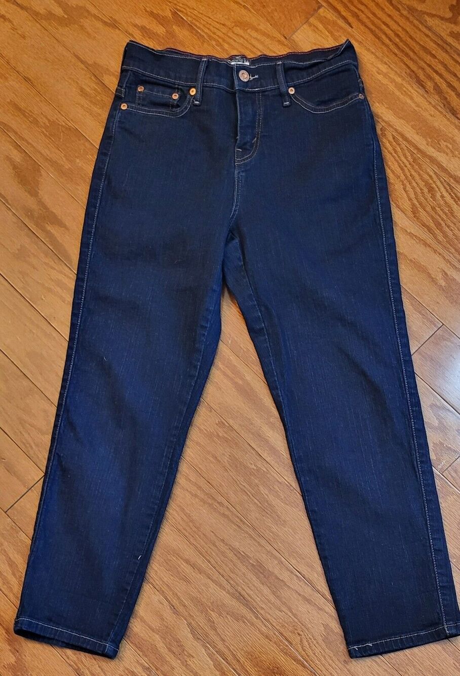 Levi's 512 Womens (Size 4) Blue Denim Perfectly Slimming Ankle Pencil Jeans